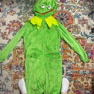 H&M Divided Disney Kermit the frog Onesie Sleepwear Pajama M/L